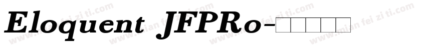 Eloquent JFPRo字体转换